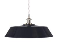 SE Home Navy Blue Large Chancery Pendant Light - Nickel - Grey Twisted SE Home Blue