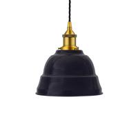 SE Home Navy Blue Lincoln Pendant Light - Antique Gold - Black Twisted SE Home Blue