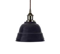SE Home Navy Blue Lincoln Pendant Light - Black Nickel - Brown Twisted SE Home Blue