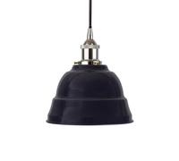 SE Home Navy Blue Lincoln Pendant Light - Nickel - Black Round SE Home Blue