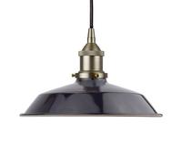 SE Home Navy Blue Small Trinity Metal Pendant Light - Brushed Chrome SE Home Blue