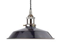 SE Home Navy Blue Small Trinity Metal Pendant Light - Nickle - Grey Twisted SE Home Blue