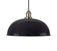 SE Home Navy Blue Worcester Pendant Light - Brushed Chrome - Black Twisted SE Home Blue