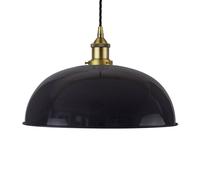 SE Home Navy Blue Worcester Pendant Light - Matt Antique Brass - Black Twisted SE Home Blue
