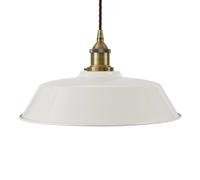 SE Home Pale Grey Chancery Pendant Light - Antique Brass - Brown Twisted SE Home Grey