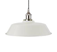 SE Home Pale Grey Chancery Pendant Light - Nickel - Grey Twisted SE Home Grey