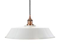 SE Home Pale Grey Large Chancery Pendant Light - Matt Antique Copper SE Home Grey