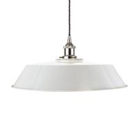 SE Home Pale Grey Large Chancery Pendant Light - Nickel - Grey Twisted SE Home Grey