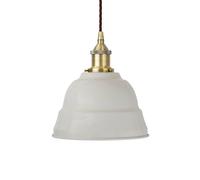 SE Home Pale Grey Lincoln Pendant Light - Antique Brass - Brown Twisted SE Home Grey