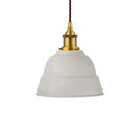SE Home Pale Grey Lincoln Pendant Light - Antique Gold - Brown Twisted SE Home Grey