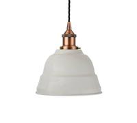 SE Home Pale Grey Lincoln Pendant Light - Matt Antique Copper - Black Twisted SE Home Grey