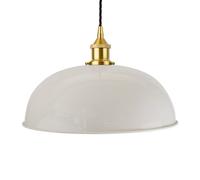 SE Home Pale Grey Worcester Pendant Light - Polished Brass - Black Twisted SE Home Grey