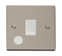 SE Home Pearl Nickel 1 Gang 20A DP Switch With Flex in Metallic Silver SE Home Metallic Silver