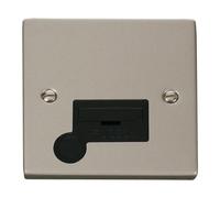 SE Home Pearl Nickel 13A Fused Connection Unit With Flex in Metallic Silver SE Home Metallic Silver