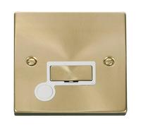 SE Home Satin / Brushed Brass 13A Fused Ingot Connection Unit With Flex in Gold SE Home Gold