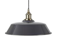 SE Home Slate Grey Chancery Pendant Light - Brushed Chrome - Grey Twisted SE Home Grey