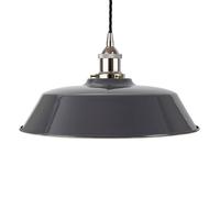 SE Home Slate Grey Chancery Pendant Light - Nickel - Black Twisted SE Home Grey