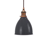 SE Home Slate Grey Classic Small Pantry Metal Pendant Light - Antique Copper SE Home Grey