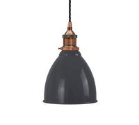 SE Home Slate Grey Classic Small Pantry Metal Pendant Light - Antique Copper SE Home Grey