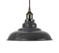SE Home Slate Grey St Edmund's Pendant Light - Black Nickel - Black Round SE Home Grey