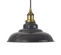SE Home Slate Grey St Edmund's Pendant Light - Matt Antique Brass SE Home Grey