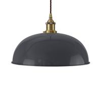 SE Home Slate Grey Worcester Pendant Light - Antique Brass - Brown Twisted SE Home Grey