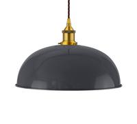 SE Home Slate Grey Worcester Pendant Light - Antique Gold - Brown Twisted SE Home Grey