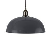 SE Home Slate Grey Worcester Pendant Light - Black Nickel - Black Round SE Home Grey