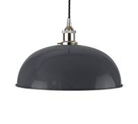 SE Home Slate Grey Worcester Pendant Light - Nickel - Black Twisted SE Home Grey
