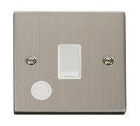 SE Home Stainless Steel 1 Gang 20A DP Switch With Flex in Metallic Silver SE Home Metallic Silver