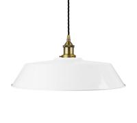 SE Home White Large Chancery Pendant Light - Matt Antique Brass SE Home White