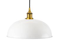 SE Home White Worcester Pendant Light - Antique Gold - Black Twisted SE Home White
