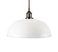 SE Home White Worcester Pendant Light - Black Nickel - Brown Twisted SE Home White