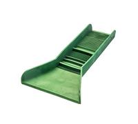 SE Prospector's Choice Pocket-Sized Sluice Box with 3 Different Riffle Types for Gold Prospecting, Green, 3" x 12"
