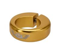SE Racing Champ Clamp Seat Clamp 31.8 Gold | SE Bikes 31.8mm Aluminum Anodized Chrome Seatpost Clamp, CNC Machined