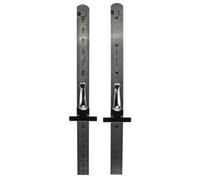 SE Stainless Steel SAE Metric Ruler Set - Stainless Steel Precision Ruler Measuring Tool - Detachable Clips - Set of 2 Pcs - 925PSR-2