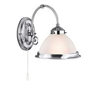 SE1041 1 - AMERICAN DINER Satin Silver Wall Light