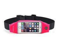 Se7enline Colorful Running Belts Sweatproof Exercise Runner Belt Touch Screen Window Waist Packs for Apple iPhone 6 6s 5 5s for Women Girl during Workouts, Cycling, Hiking, Walking, Racing, Fitness,Pink