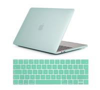 Se7enline Compatible with 2016-2019 Macbook Pro Case 2 in 1 Bundle Plastic Hard Shell Case Cover for Macbook Pro 13 inch with Touch Bar version Model A1706/A2159/A1989 with Keyboard Cover, Aqua Green