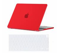 Se7enline Compatible with 2022-2025 MacBook Air 13 inch case Hard Laptop Cover for Mac Air 13.6-inch Model A2681/A3113/A3240 M2/M3/M4 &Keyboard Protective Cover,Red