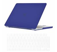 Se7enline Compatible with 2024 2023 2022 2021 MacBook Pro 16 inch Case Hard Laptop Cover for Mac Pro 16-inch Model A2991 A3403 A2780 A2485 M4 M3 M2 M1 & Keyboard Protective Cover(EU Layout),Navy Blue
