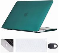 Se7enline Compatible with 2025 2024 2023 2022 2021 MacBook Pro 14 inch Case Hard Cover for A2918 A2992 A3112 A3401 A3434 M5 M4 M3 M2 M1 &TPU Keyboard Cover&Webcam Cover&Trackpad Protector,Deep Teal