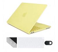 Se7enline Compatible with Apple MacBook Neo 13 inch Case 2026 Model A3404, Hard Shell,Keyboard Cover,Webcam Cover,Trackpad Protector, Anti-Scratch Anti-Drop Slim Fit Full Protection,Citrus Yellow