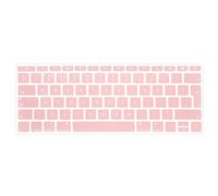 Se7enline Compatible with Keyboard Cover Skin for MacBook Pro 13 inch Retina Display (2016-2018 Model A1708 No Touch Bar Version) Macbook Keyboard Cover 13 inch (UK/EU Layout), Rose quartz(Baby Pink)