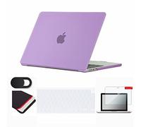 Se7enline Compatible with MacBook 13.6 inch Case A2681/A3113/A3240 for 2022-2025 13.6 inch Macbook Air M2 M3 M4 Hard Shell Case & Keyboard Skin & Sleeve &Screen Protector &Webcam Cover,Light Purple