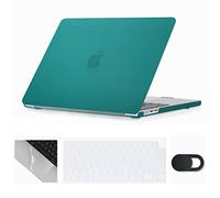 Se7enline Compatible with MacBook Air 13.6 inch Case M4/M3/M2 2022-2025 for Mac Air 13-inch A2681/A3113/A3240 Laptop Hard Shell Case with Keyboard Cover & Webcam Cover & Trackpad Protector,Deap Teal
