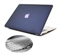 Se7enline Compatible with Macbook Air 13 inch Cover Colorful Slim Hard Shell Matte Case Hard Shell Cover for Macbook Air 13.3 inch A1369/A1466 with EU Layout Silicone Keyboard Cover, Navy Peony/Blue