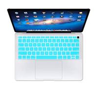 Se7enline compatible with MacBook Air 13 inch Keyboard Cover Soft Protector 2023 2022 2021 2020 2019 2018 for Mac Air 13-Inch with Touch ID with Retina Display Model A1932 US Layout, Turquoise Blue