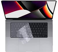 Se7enline Compatible with Macbook Keyboard Cover Skin for Mac Neo & Air 13/15 & Pro 14/16 inch M5 M4 M3 M2 M1 A18 Pro 2026/2025/2024/2023/2022/2021 Silicone Waterproof Dustproof EU Layout, Transparent
