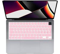 Se7enline Compatible with Macbook Keyboard Cover Skin for Mac Neo & Air 13/15 & Pro 14/16 inch M5 M4 M3 M2 M1 A18 Pro 2026/2025/2024/2023/2022/2021 Silicone Waterproof Dustproof EU Layout,Rose Quartz